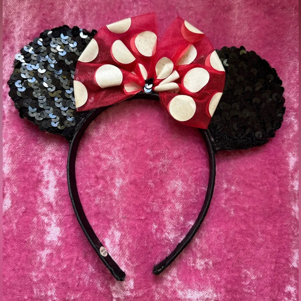 Minnie Mouse Dress Shoes ears Disney Store costume Polka Dot World 6 4th of July